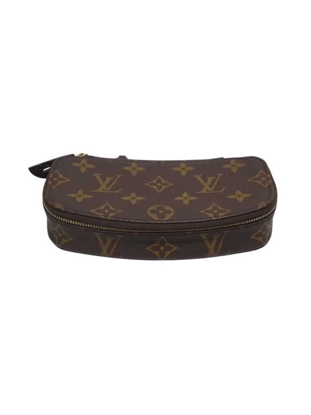 Louis Vuitton Poche Monte Carlo Jewelry Case Brown Gold